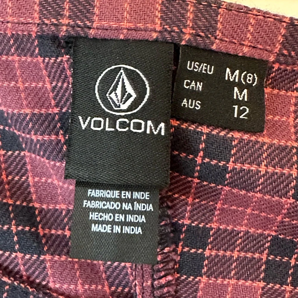 Volcom Plaid‎ Dress Size 8 Adjustable Straps